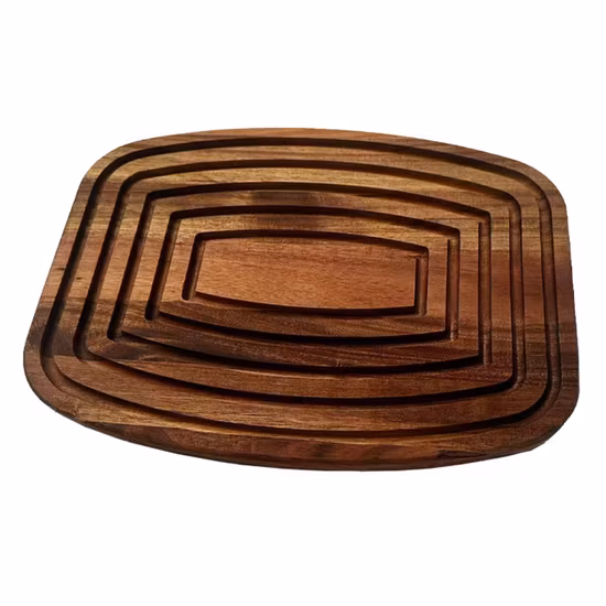 Grande giradischi Lazy Susan in legno di acacia FSC, 30 cm/40 cm/60 cm