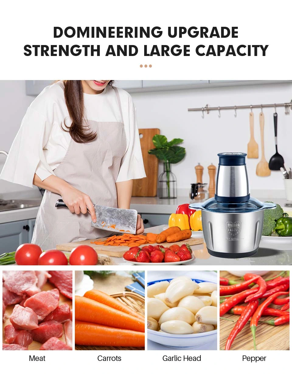 Stainless Steel Mini German Meat Grinder Chopper Fufu Machine Cutter Meat Mincer Electric Meat Grinders