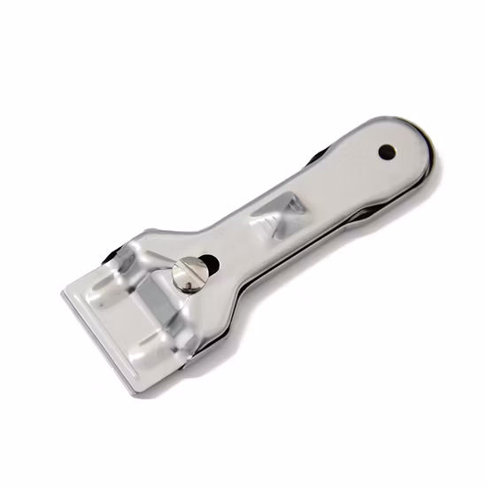 Raschietto per piano cottura in ceramica, raschietto in acciaio inox con lame ad angolo tondo